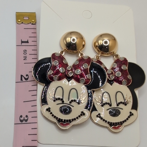 Disney Minnie Mouse Earrings - Red and Black - Picture 7 of 7